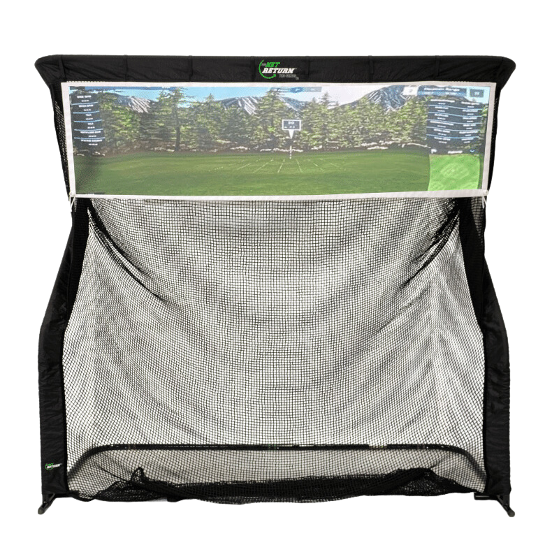 The Net Return Split Screen Golf Simulator Screen